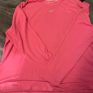 Nike Pink Long Sleeve Shirt